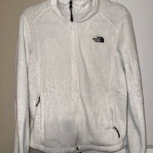 The North Face Women's White Fleece Jacket (size M)